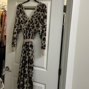 Super soft sweater dress animal print!